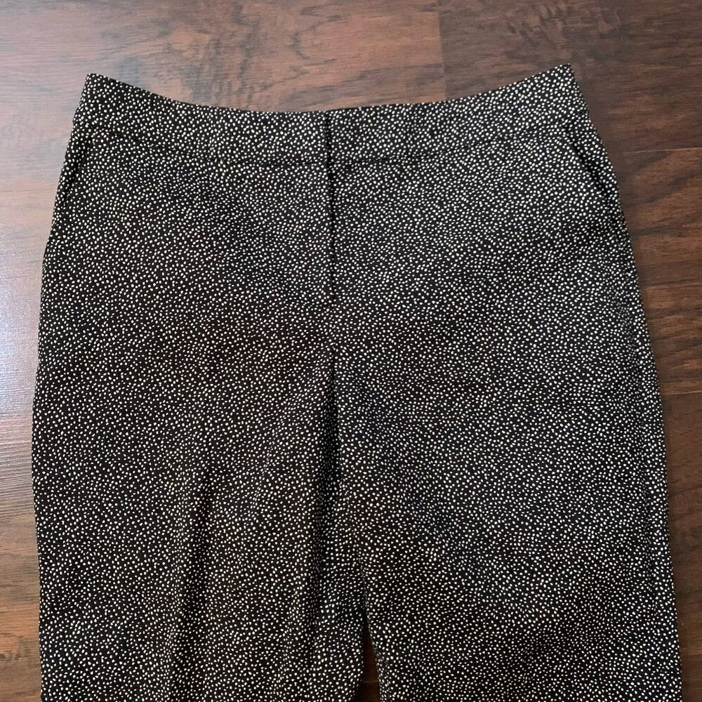 St. John Emma black & cream dot print dress pants size 8 - Picture 3 of 13